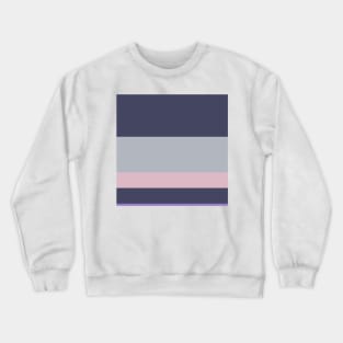 A superior admixture of Dark Grey Blue, Silver, Ube and Cadet Blue (Crayola) stripes. Crewneck Sweatshirt